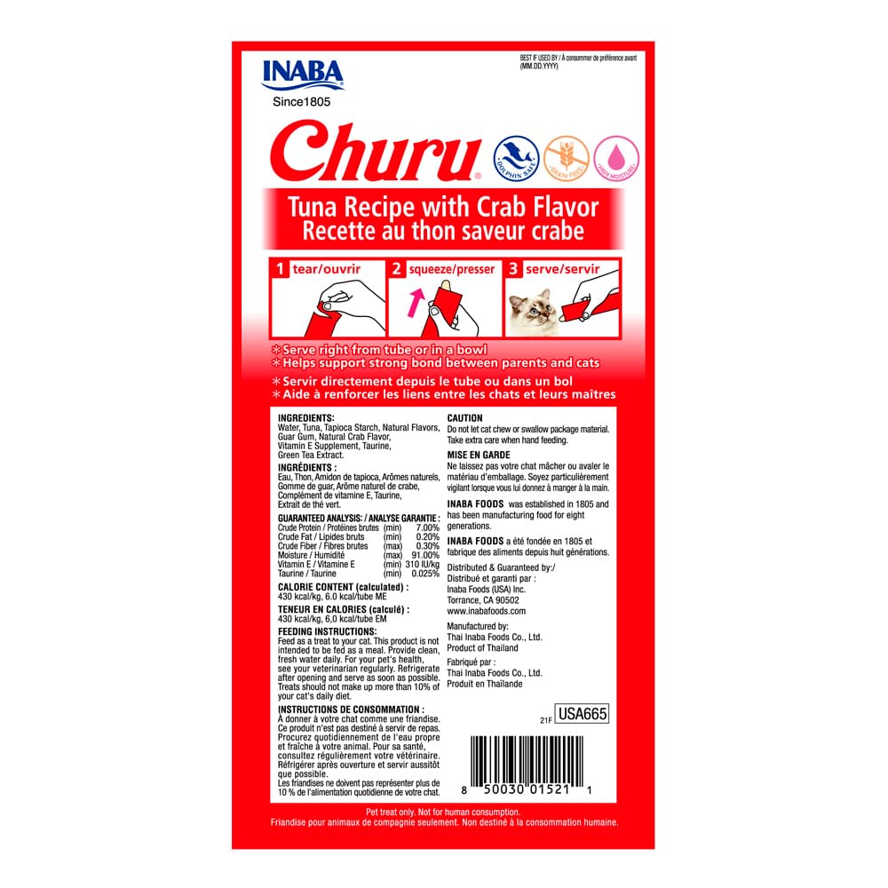 Churu Gato Atun/Cangrejo 14 gr 4 unid (56 gr)2