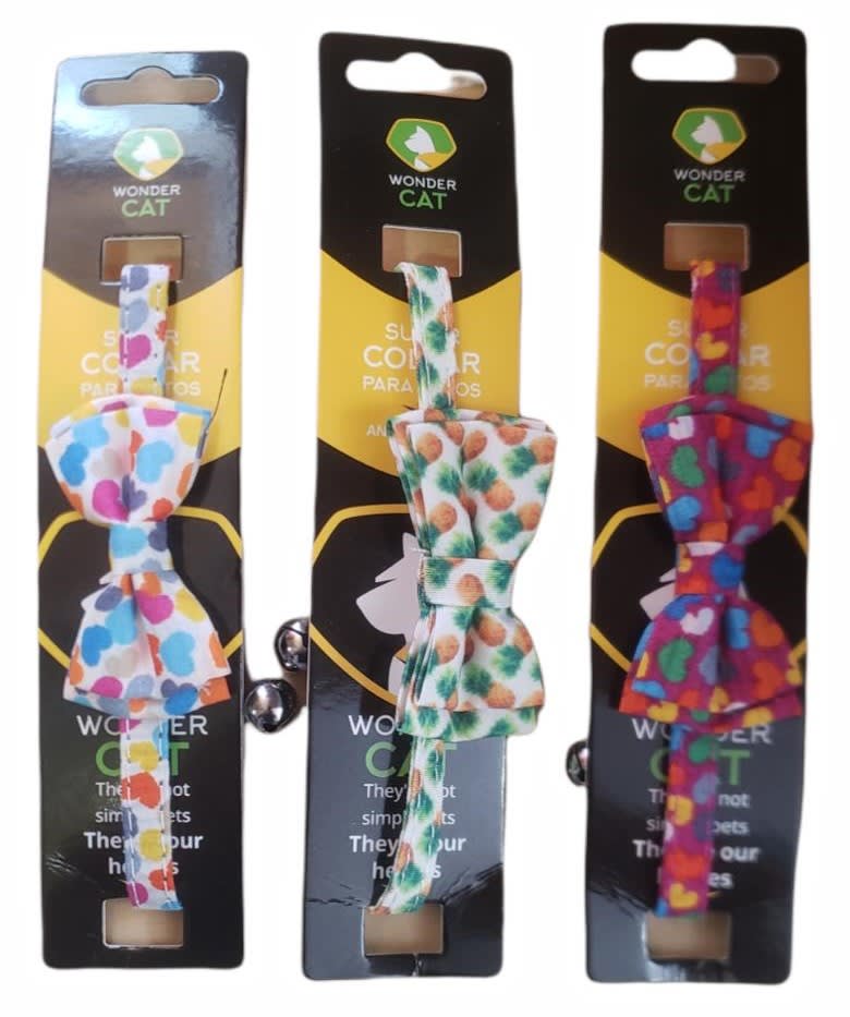 Collar Wonder Cat Diseño Corbatin (PQ-015)1