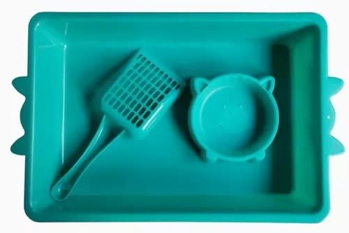 Arenero Para Gatos Set Pala+Plato - Colores Surtidos1