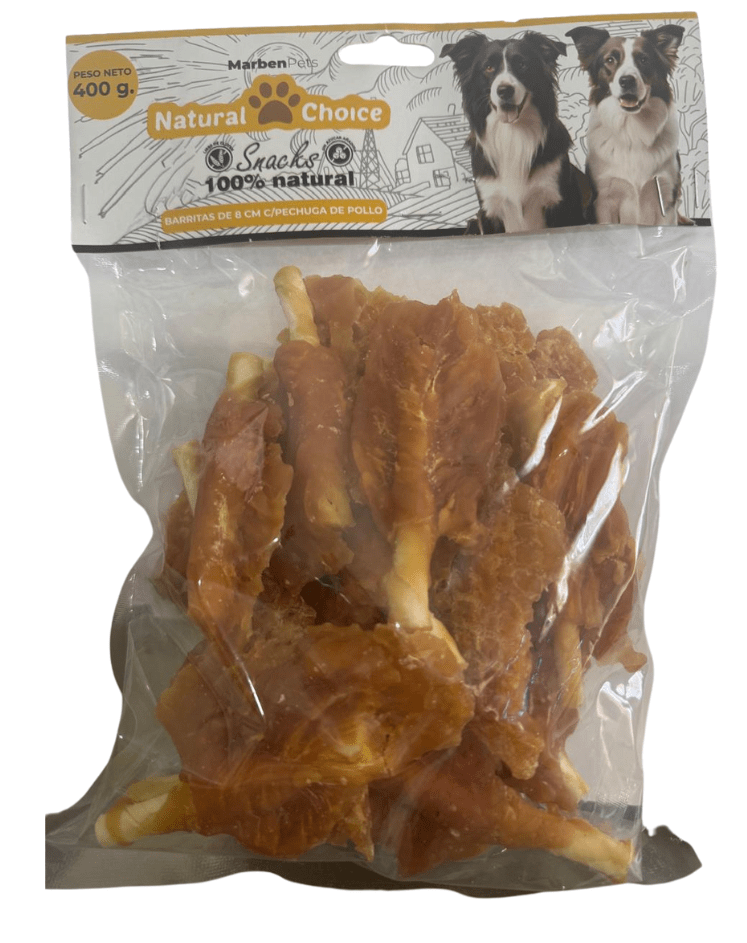 Natural Choice Snacks Barritas 8 cm/ Pechuga de Pollo 400 gr1