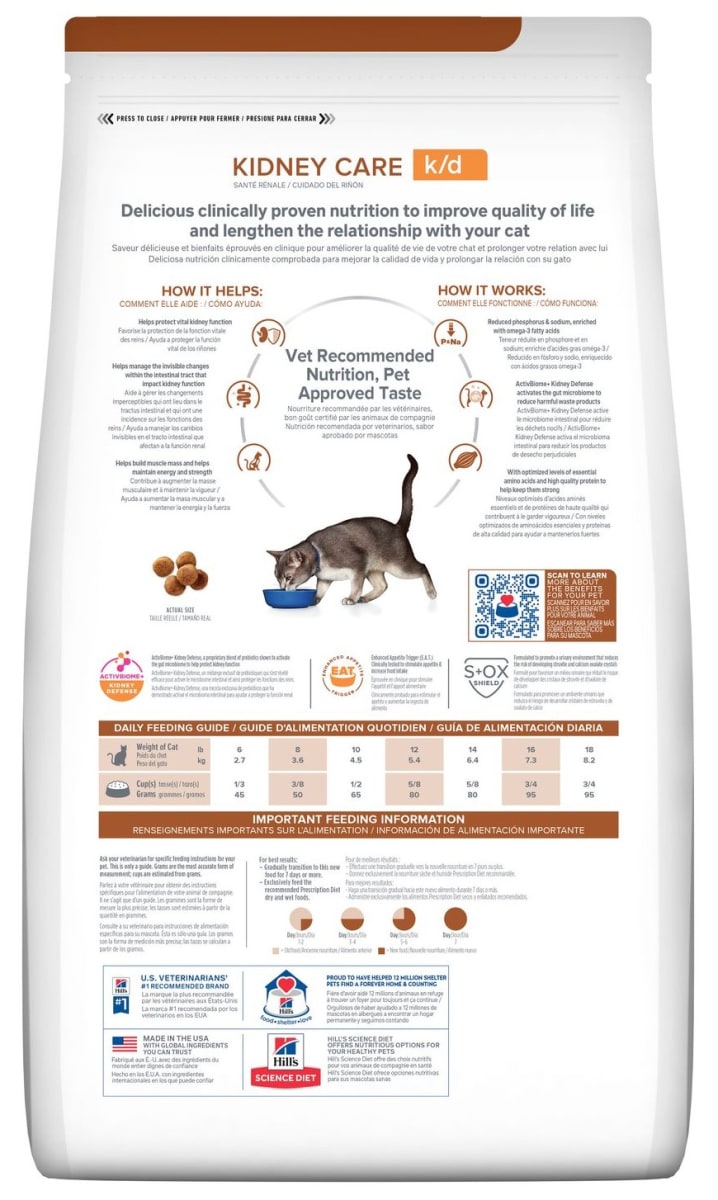 Hill's K/D Kidney Care Feline 1.8 kg2