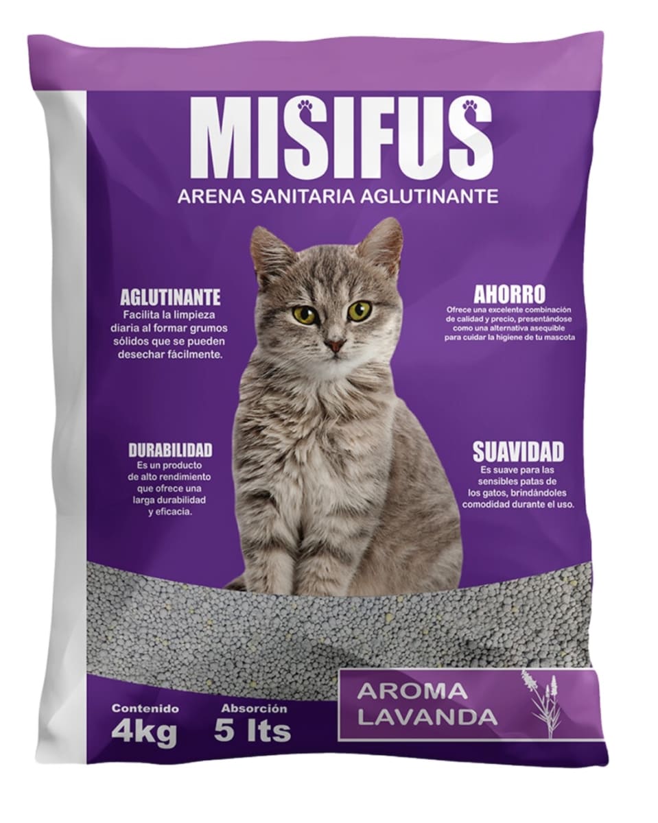 Arena Sanitaria Misifus Lavanda1
