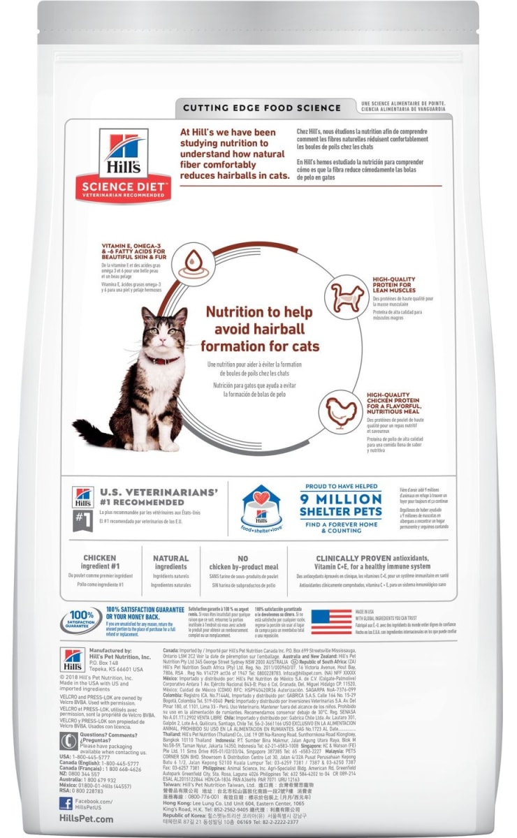 Hill's Hairball Control Feline 1-6 años 1.58 kg2