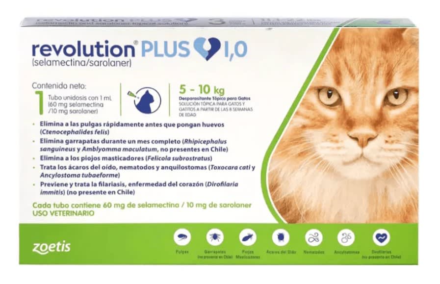 Revolution Plus Gatos 5 - 10 kg (Pipeta)1