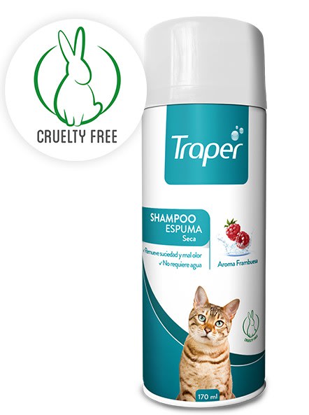 Traper Shampoo Espuma En Seco Gatos 170 ml1