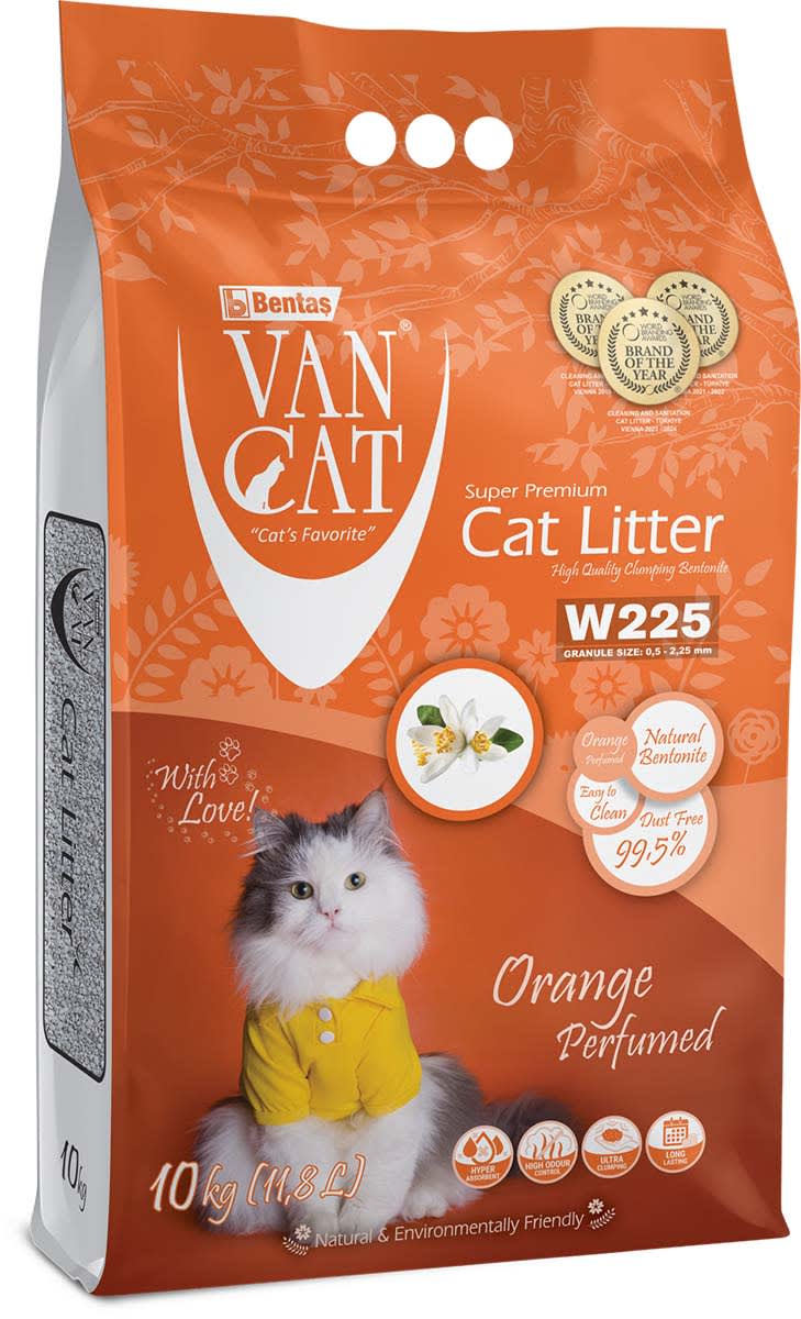 Arena Sanitaria Van Cat Naranja 10 Lt1
