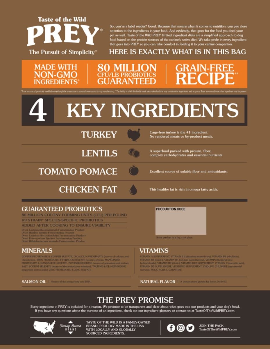 Taste Of The Wild Prey Turkey Canino2