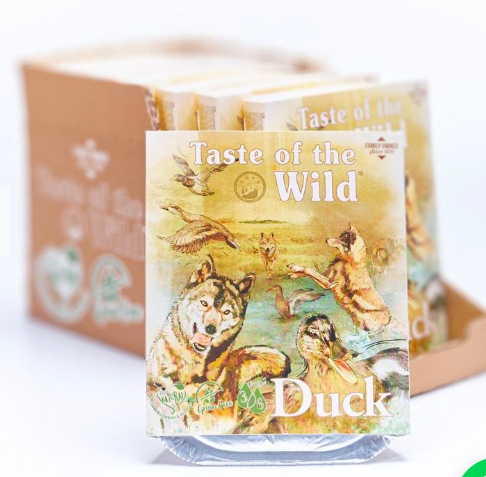 Taste Of The Wild Duck Bandeja 390 gr2