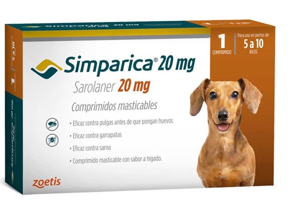 Simparica 20MG (5 - 10 KG) 1 Comprimido1