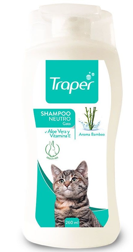 Traper Shampoo Neutro Para Gatos 260 ml1