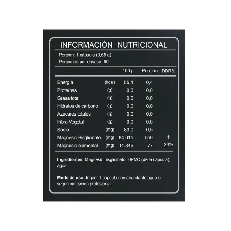 Bisglicinato de Magnesio 60 Cápsulas (2 meses) - FNL