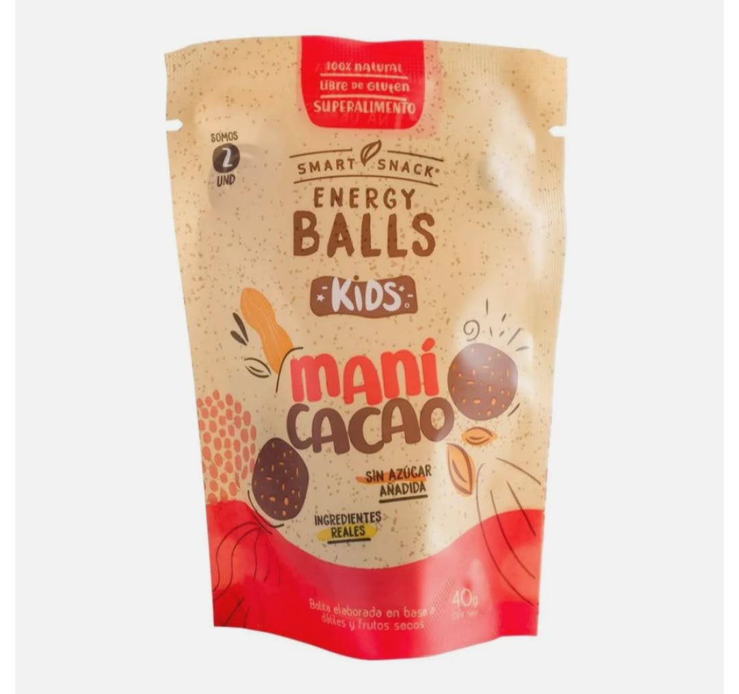 Energy Balls Kids ManíCacao 40 gramos Cábala Bioalmacén