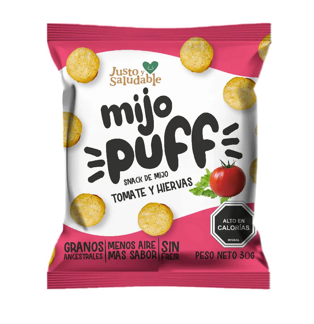 Puff MIjo, hierbas y tomate