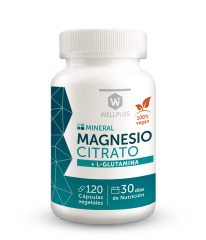 Magnesio Citrato + L- Glutamina 120 Cápsulas