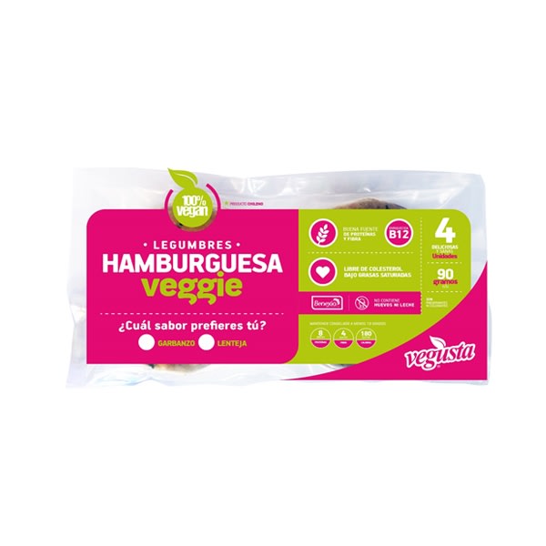Hamburguesa Garbanzos Vegusta