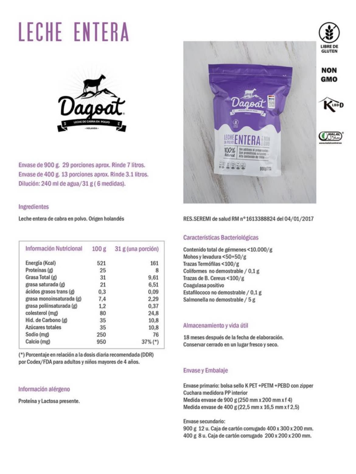 Leche Dagoat Entera