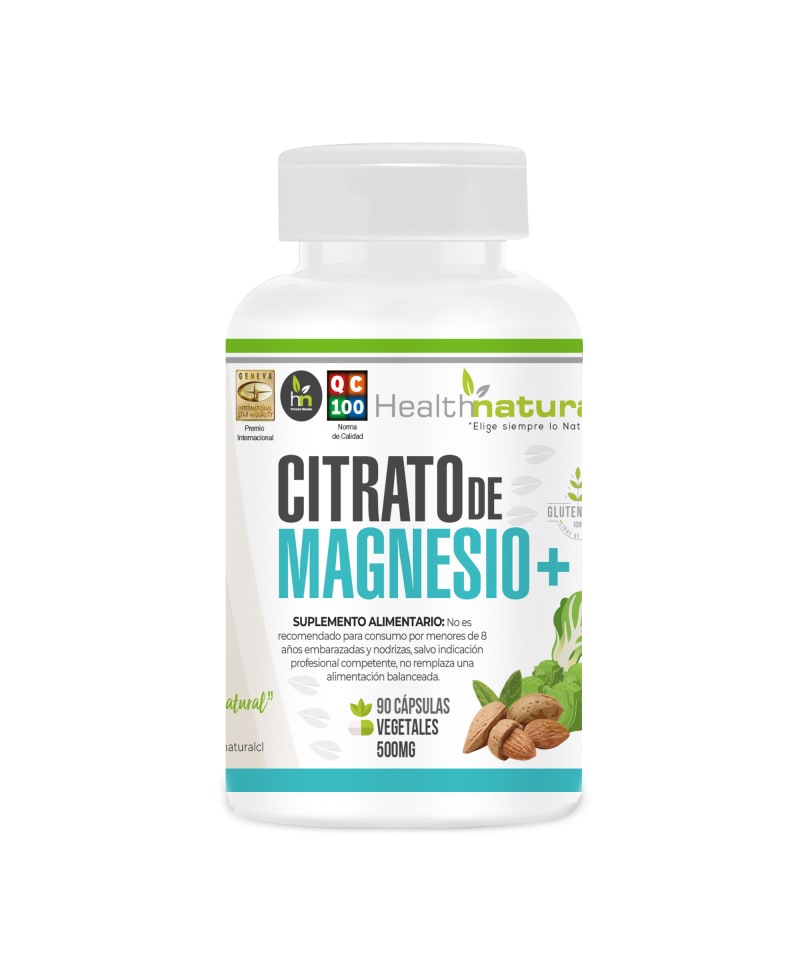 Magnesio Citrato Plus Cápsulas Health Natural