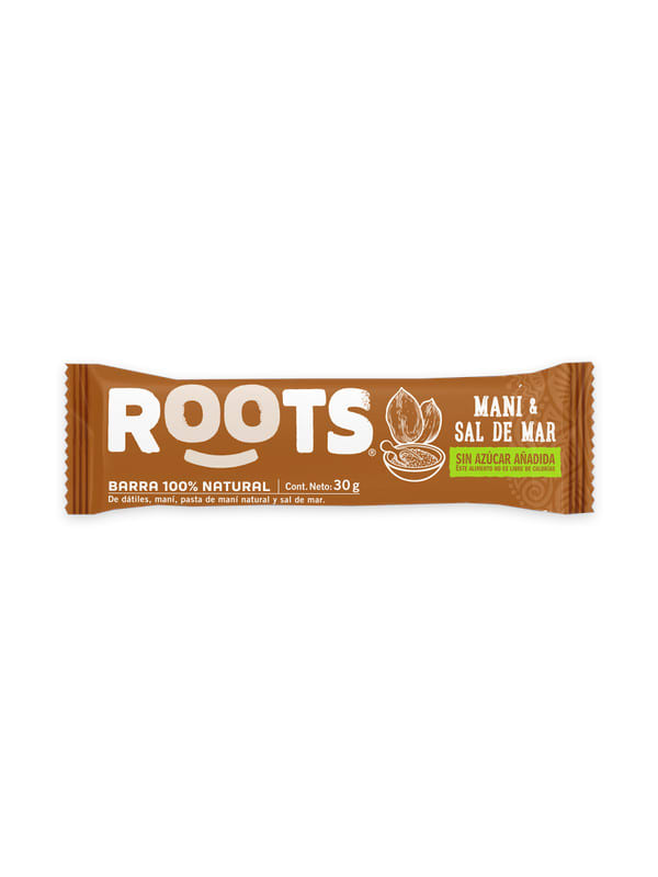 Barra Maní Sal de Mar Roots 30 gramos