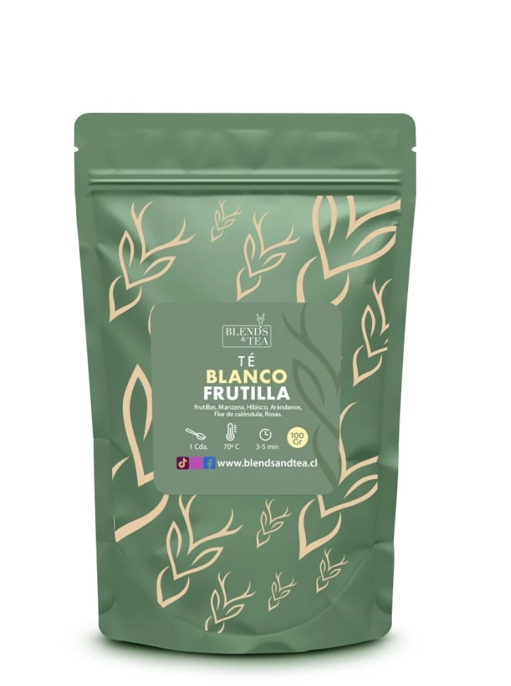 Té Blanco Manzana y Frutilla