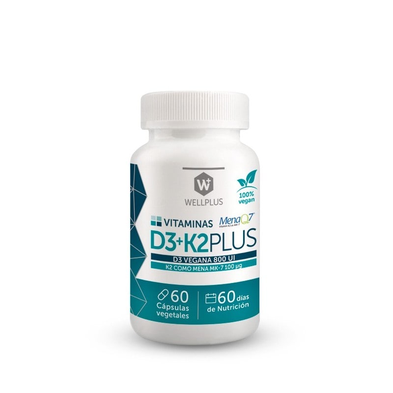 Vitamina D3+K2 60 Cápsulas Veganas