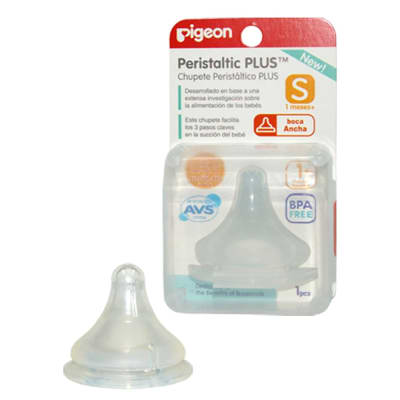 CHUPETE PERISTALTIC PLUS S - BOCA ANCHA PIGEON