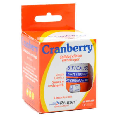 VENDA ELÁSTICA CRANBERRY 5 X 4,5
