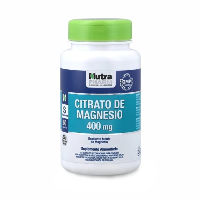 CITRATO DE MAGNESIO 400 mg NUTRAPHARM
