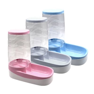 DISPENSADOR COMEDERO PERROS Y GATOS - GRIS