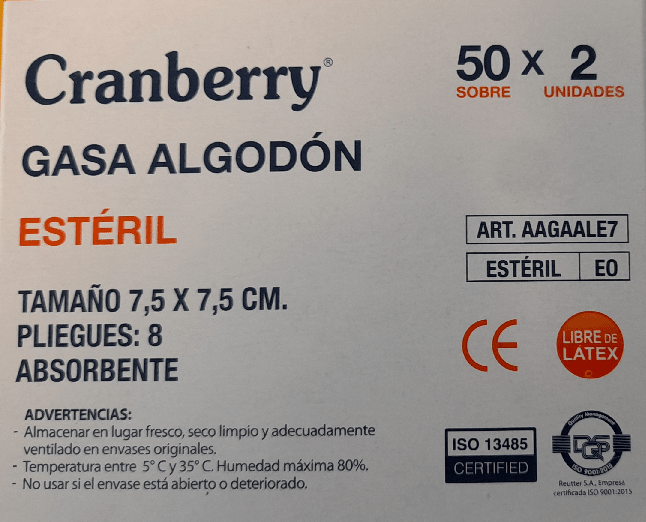 GASA ALGODÓN ESTERIL CRANBERRY2