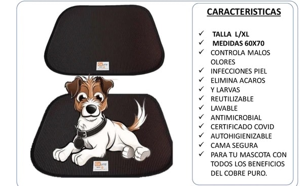 ALMOHADILLA NEGRA CON COBRE ACTIVO TALLA L - XL2