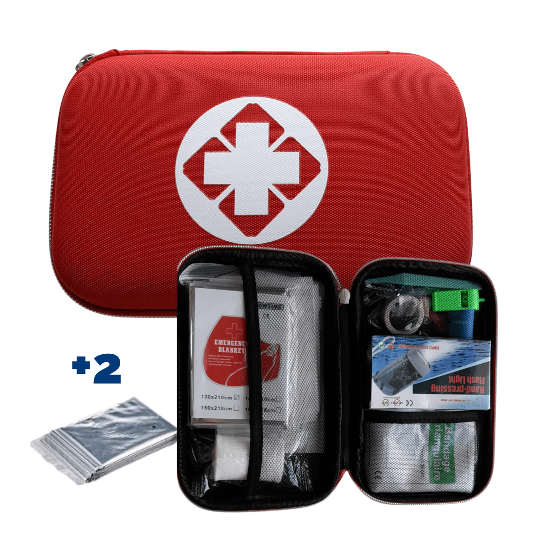 PACK BOTIQUÍN TÁCTICO MÁS 2 MANTAS ALUMINIZADAS.1