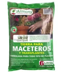 Tierra P/Maceteros Ármony 6 Litros