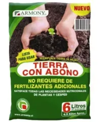 Tierra con abono 6 Ltrs Ármony 6 Litros