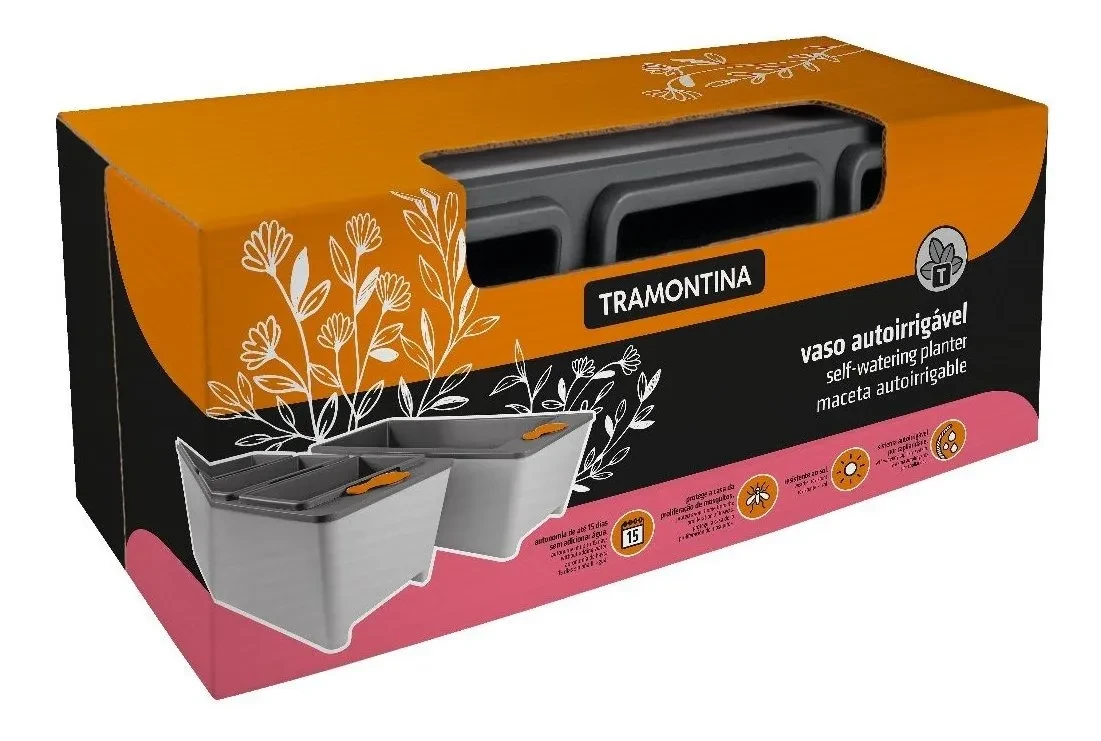 Tramontina 78134-605 Maceta autorregante 6 litros 3 recipientes1