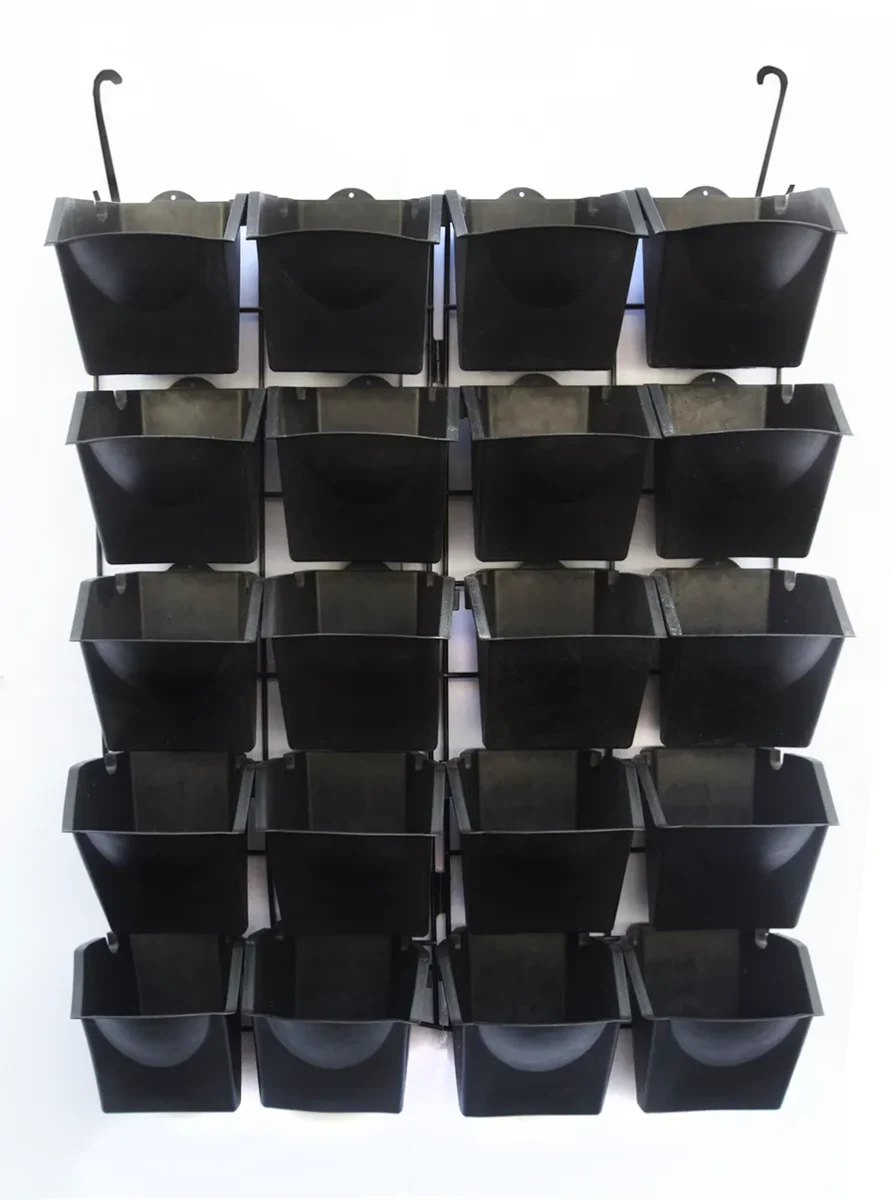 Vertical de Plastico Autoregante 20 Macetas Verde Kit2