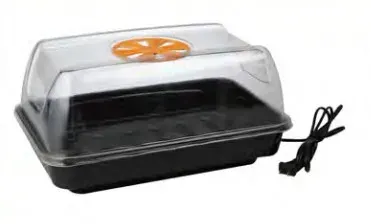 Propagador – Germinador eléctrico con ventilación 39 cm de largo x 25 cm de ancho x 19,5 cm de alto con Maceteros3