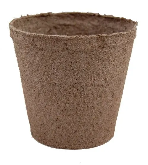 Maceta de Turba y Celulosa Jiffy pot 431 cc redonda2