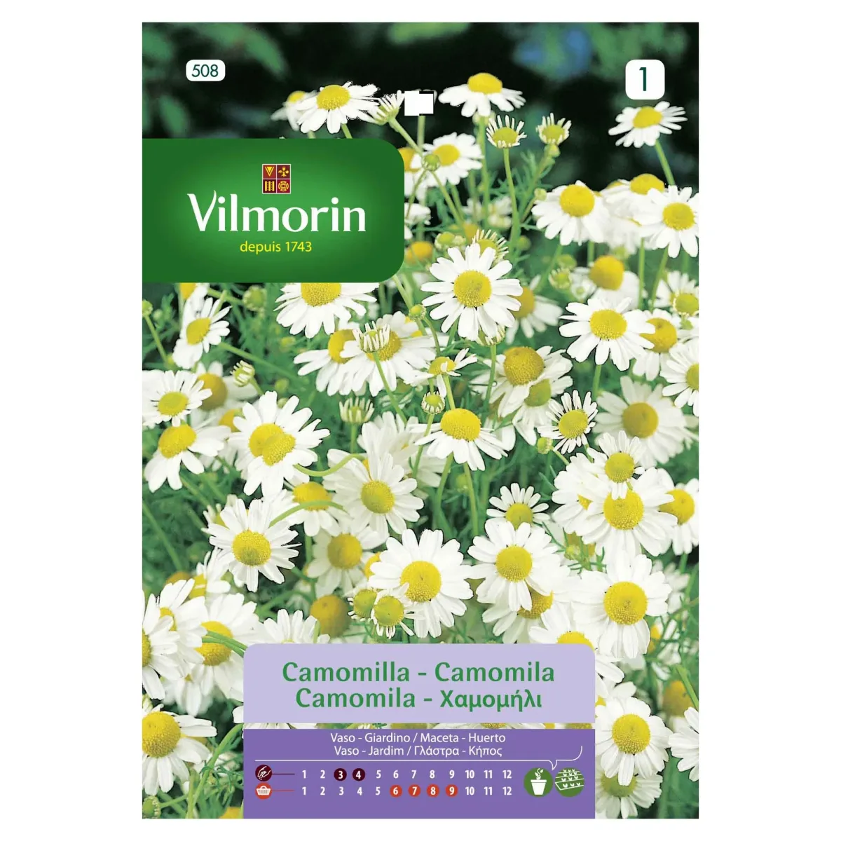 Sobre Semillas Vilmorin Manzanilla Camomila1