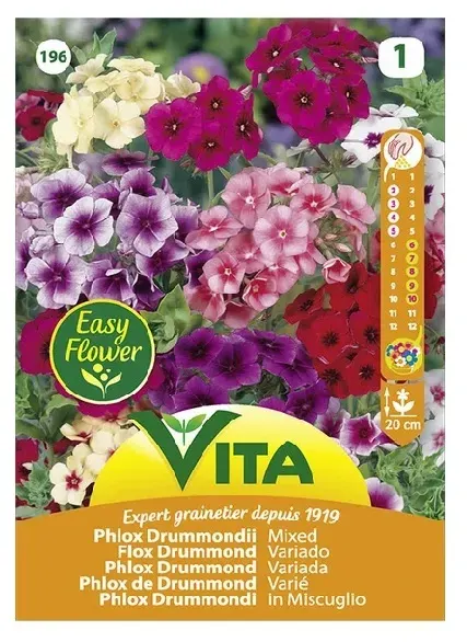 Sobre Semillas Vilmorin Phlox Drummond Variado Vita1