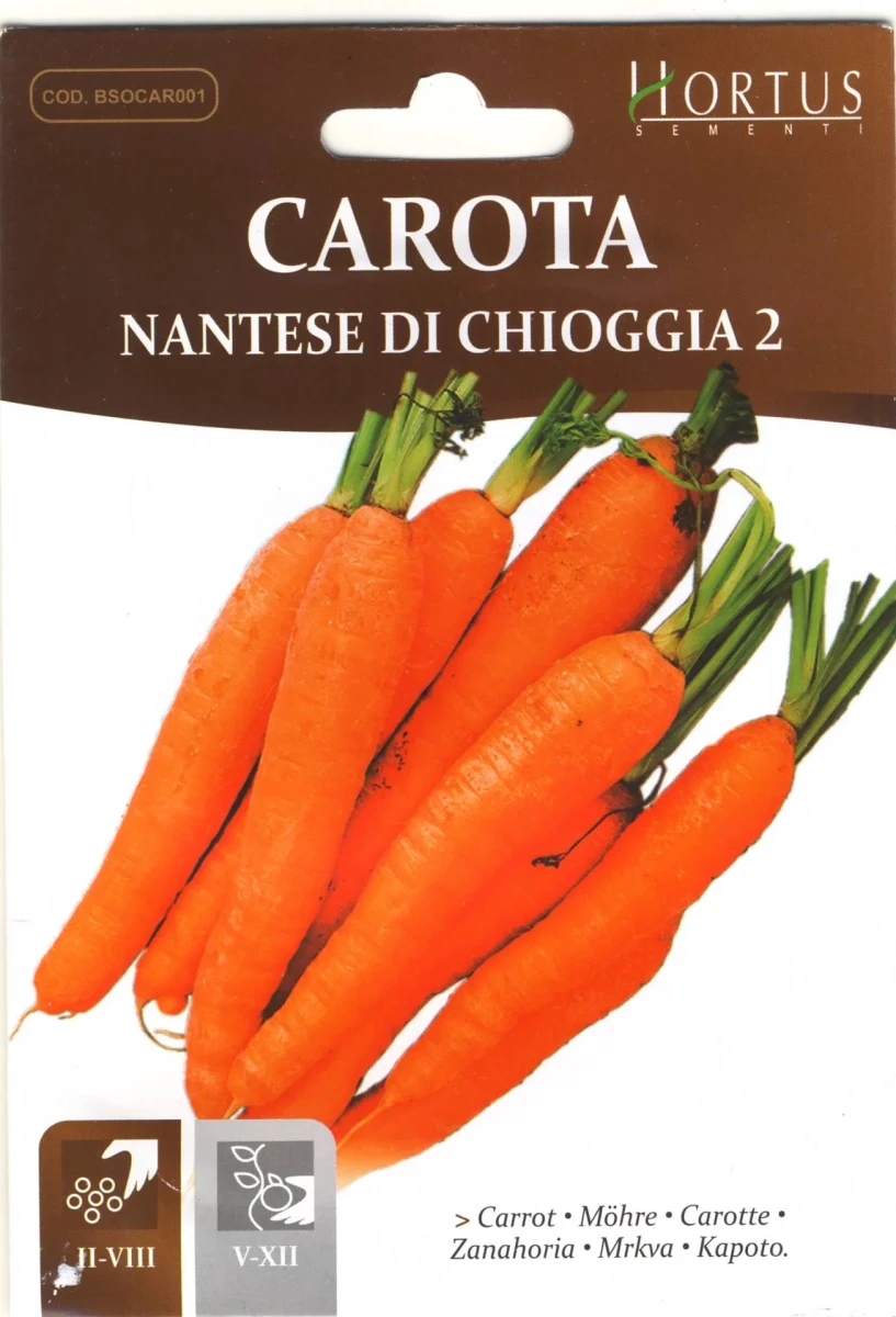 Sobre Semillas Ortovivo Zanahoria Nantesa de Chioggia 2 Hortus1