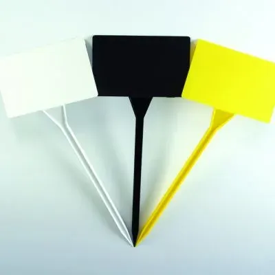 Letrero Estaca 44 cm negro angulado1