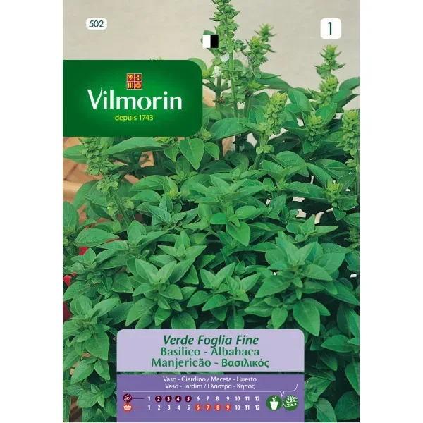 Sobre Semillas Vilmorin Albahaca hoja fina Vilmorin (tipo griega)1