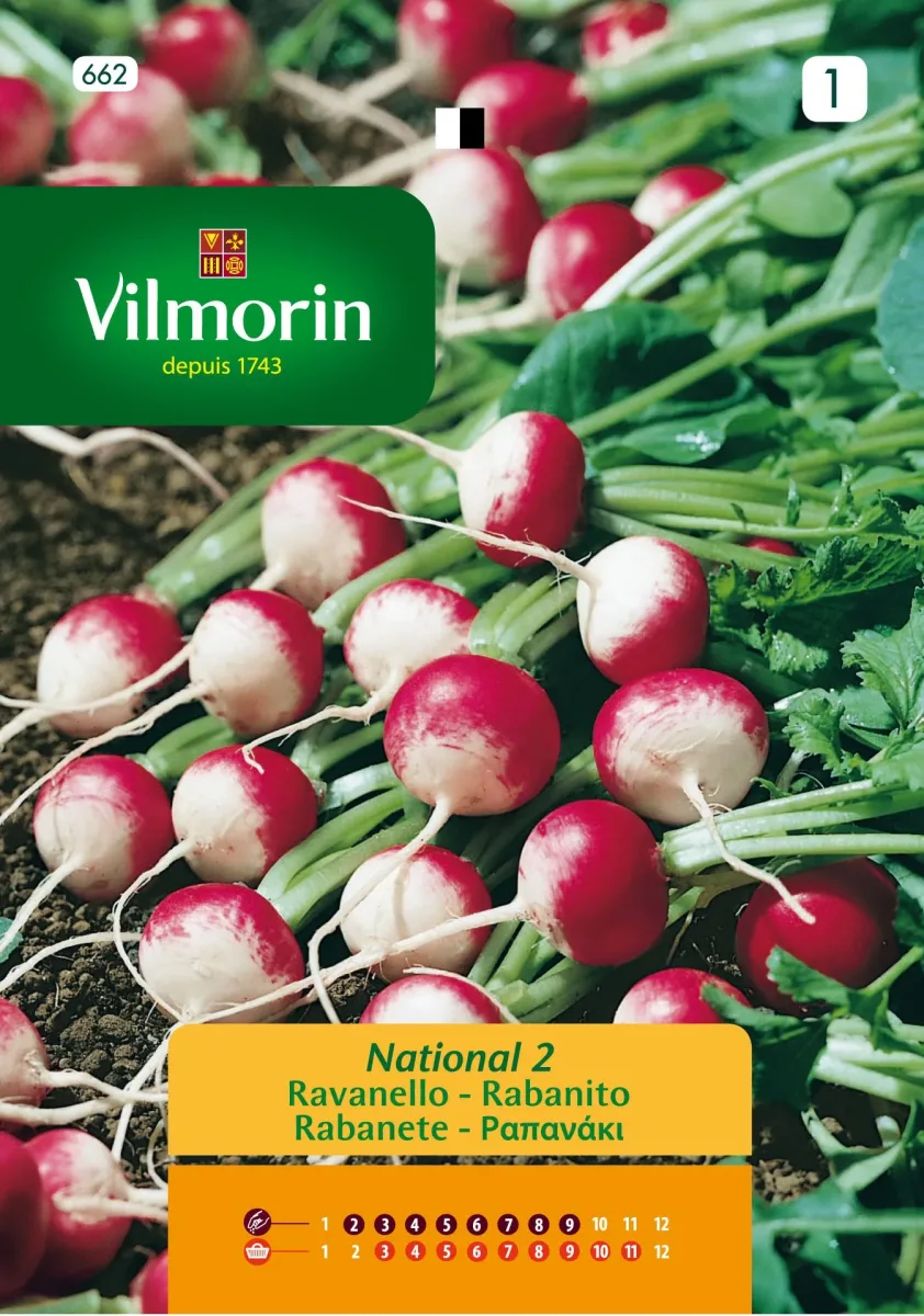 Sobre Semillas Vilmorin Rabanito National 21