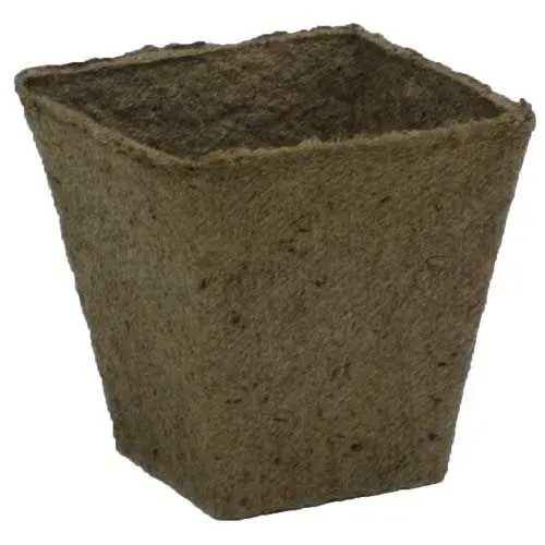 Maceta de Turba y Celulosa Jiffy pot 850 cc cuadrada3
