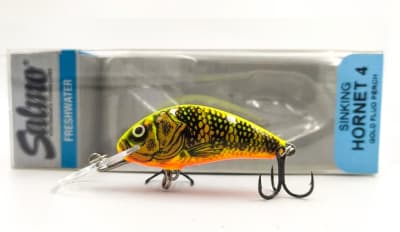 SEÑUELO SALMO HORNET 4 GOLD FLUO PERCH SI-GFP