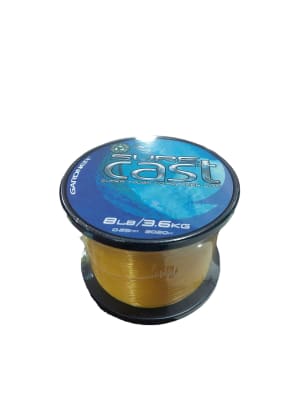 NYLON GARDNER SUPER CAST 0.25mm 2020 m 8 lbs 3.6 KG AMARILLO