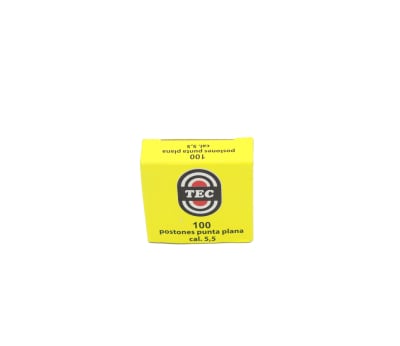 POSTON TEC 5.5mm PTA PLANA 15gr X 100 CAJA AMARILLA