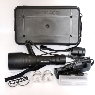 LINTERNA BRACO HUNTER PACK LUZ ROJA/BLANCA