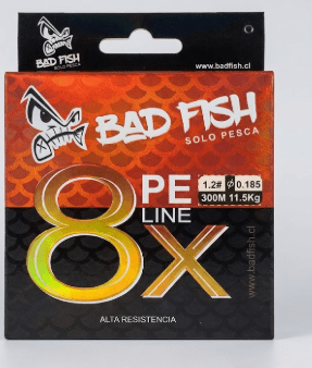 MULTIFILAMENTO BADFISH 1.0 0.185 MULTICOLOR