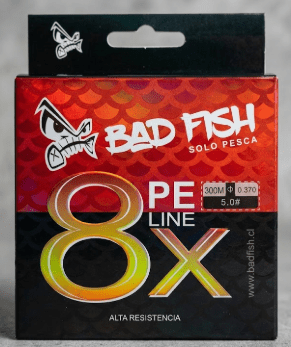 BADFISH PE LINE X8 MULTICOLOR #5.0MM/0.370MM 300M